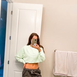 ALO crop sweater top